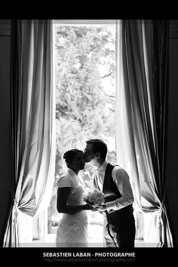 mariage bisou photographe mariage